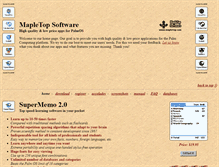 Tablet Screenshot of mapletop.com